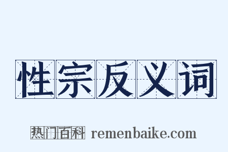 性宗反义词是什么意思的图片